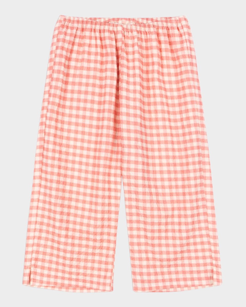 Rosie H-W x Girl's Bella Cotton Check Pants, Size 12M-6